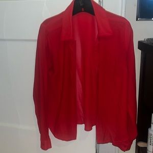 Red blouse from Forever 21